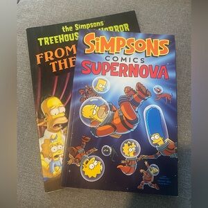 Simpsons Comics Supernova & Treehouse of Horror from beyond the grave book set